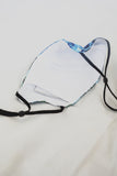 Rubina Art Gallery Original Artwork Face Mask with Adjustable Straps and Washable Filter [Non-Medical] - Nubian Blue Green